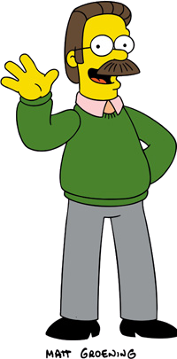 Ned Flanders The Overly Cheerful Neighbor